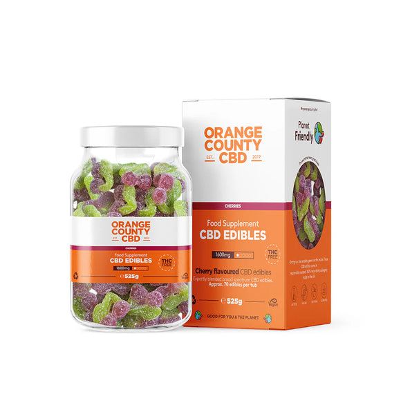 Orange County CBD Cherry Flavoured Gummies 
