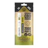 Aztec CBD vape pod packaging with pineapple Kush.