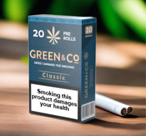 Green&Co Classic CBD Hemp PreRolled Cigarettes - Buy Now At Hemptronics