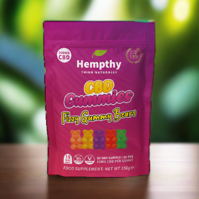 Hempthy CBD - Fizzy Gummy Bears 300mg - Buy Now At Hemptronics