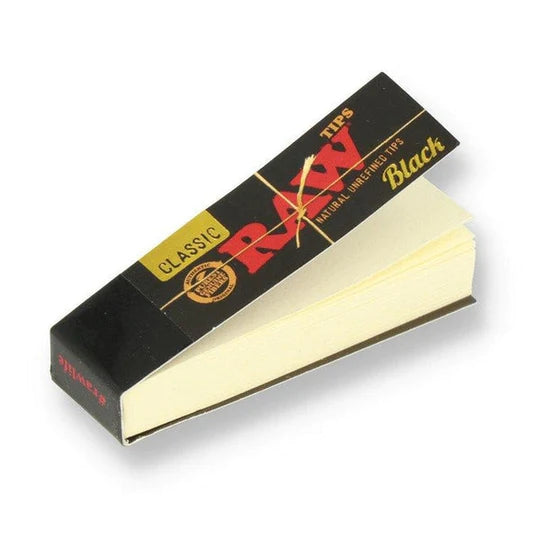 Raw - Black Rolling tips - Hemptronics