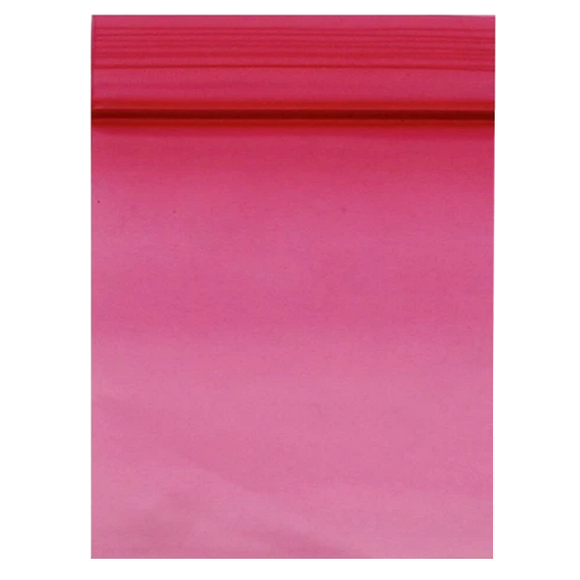 Zipper Bag - Red 40mm x 60mm (100pcs) - Hemptronics